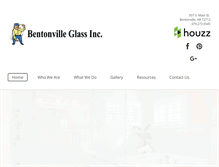 Tablet Screenshot of bentonvilleglass.com